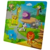 Eurobaby Zabawki Medinės dėlionės safari 30x30 cm 8 detalės