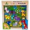 Eurobaby Zabawki Medinės dėlionės safari 15 detalių 35x38 cm