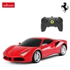 Ferrari 488 GTB mastelis 1:24 Rastar 76000 raudonas valdomas automobilis