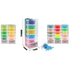 Fluorescenciniai karoliukai lyginimui 3000 vnt 6 spalvų rinkinys