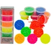 Fluorescenciniai karoliukai lyginimui 3000 vnt 6 spalvų rinkinys