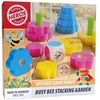 Heros Wooden Toys Pirmasis žaidimas Heros Busy Bee Stacking Garden