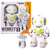 Interaktyvus robotas su garso, judesio ir šviesos efektais