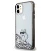 Apple iPhone 11 / XR Karl Lagerfeld dėklas Liquid Glitter Choupette (KLHCN61LKCNSK) skaidrus