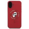 Karl Lagerfeld KLHMP16MSCMKCRHR iPhone 16 Plus 6,7″ raudonas kietas silikono dėklas Karl&Choupette Head