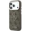 Dėklas Guess 4G & Big Resin Logo skirtas iPhone 18 Pro / iPhone 17 Pro rudas