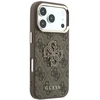Dėklas Guess 4G & Big Resin Logo skirtas iPhone 18 Pro / iPhone 17 Pro rudas