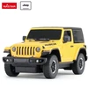 Jeep Wrangler JL mastelio 1:24 Rastar 79500 geltonas valdomas automobilis