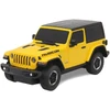 Jeep Wrangler JL mastelio 1:24 Rastar 79500 geltonas valdomas automobilis