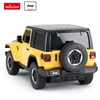 Jeep Wrangler JL mastelio 1:24 Rastar 79500 geltonas valdomas automobilis