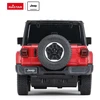 Jeep Wrangler JL mastelio 1:24 Rastar 79500 valdomas raudonas automobilis