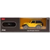 Jeep Wrangler JL mastelio 1:24 Rastar 79500 geltonas valdomas automobilis