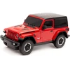 Jeep Wrangler JL mastelio 1:24 Rastar 79500 valdomas raudonas automobilis