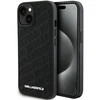 Karl Lagerfeld KLHCP15SPQKPMK iPhone 15/ 14 / 13 6.1″ juodos spalvos kietas dėklas Quilted K Pattern