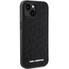 Karl Lagerfeld KLHCP15SPQKPMK iPhone 15/ 14 / 13 6.1″ juodos spalvos kietas dėklas Quilted K Pattern