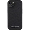 Karl Lagerfeld KLHCP15SPQKPMK iPhone 15/ 14 / 13 6.1″ juodos spalvos kietas dėklas Quilted K Pattern