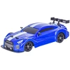 Kėbulas RC automobiliui Nissan GTR 1:16 mėlynas su LED apšvietimu
