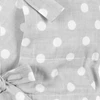 Klasikinis suvarstomas New Baby pilkas įvyniojimas su taškeliais