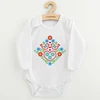 Kūdikių bodis su raštu New Baby Folk Pattern birds