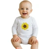 Kūdikių bodis su spauda New Baby Sunflower – trumpomis rankovėmis