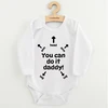 Kūdikių bodis su spauda New Baby Tu gali tai padaryti, tėti!