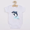 Kūdikių bodis su spaudiniu New Baby Dolphin, trumpomis rankovėmis