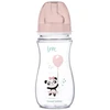 CANPOL 35/222 EasyStart Egzotiškas platus buteliukas nuo dieglių 300ml rožinis
