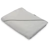 Kūdikių frotinis rankšluostis su gobtuvu New Baby BASIC 100x100 pilkos spalvos