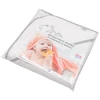 Kūdikių frotinis rankšluostis su siuvinėjimu ir gobtuvu New Baby 80x80 baltas meškiukas