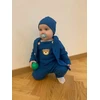 Kūdikių medvilninė kepurė New Baby Luxury mėlyna, dydis 92/98