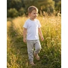 Kūdikių medvilninių marškinėlių ir muslino kelnių rinkinys New Baby Kindergarten šviesiai pilkos spalvos