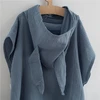 Kūdikių muslininis pončas New Baby Feeling mėlynas, 80 cm, dydis M