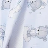 Kūdikių pagalvės pleištas lovai New Baby BASIC 59x37 cm rožinis su meškiuku
