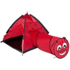 Kūdikių palapinė Baby Mix Ladybug su raudonu tuneliu