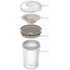 Kūdikių puodelis Mini Magic NUK Cup Night 160 ml mėlynas