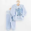 Kūdikių rinkinys: marškinėliai ir sportinės kelnės New Baby Happy Elephant mėlynos spalvos