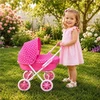 Dėlionė Kūdikių vežimėlis lėlėms New Baby Annie rožinis