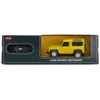 Land Rover Defender mastelio 1:24 Rastar 78500 geltonas valdomas automobilis