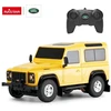 Land Rover Defender mastelio 1:24 Rastar 78500 geltonas valdomas automobilis