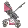 Lėlių vežimėlis 2in1 Baby Mix Sophie rožinis-pilkas