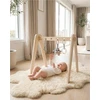 Medinis edukacinis žaidimų stovas su žaislais New Baby