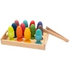 Medinis kiaušinių rūšiavimo žaislas Montessori Baby Mix