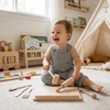 Medinis virtuvės komplektas mažiesiems virėjams Baby Mix