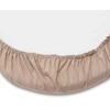 Medvilninė paklodė vežimėliui New Baby 35x75 cm kapučino spalvos
