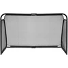 Bauerkraft Metaliniai futbolo vartai su treniruočių tinkleliu žaidimui 180x120x60 cm juodi