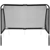 Bauerkraft Metaliniai futbolo vartai su treniruočių tinkleliu žaidimui 180x120x60 cm juodi