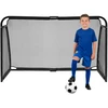 Bauerkraft Metaliniai futbolo vartai su treniruočių tinkleliu žaidimui 180x120x60 cm juodi