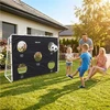Mimulo Futbolo vartai su taikymo tinkleliu Baby Mix juodi