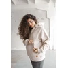 Nėščiųjų ir žindymo džemperis Motherhood oversize milk & love smėlio spalvos, dydis XL