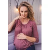Nėščiųjų ir žindymo marškinėliai Kangaroo Milk & Love mėlyni, dydis XL